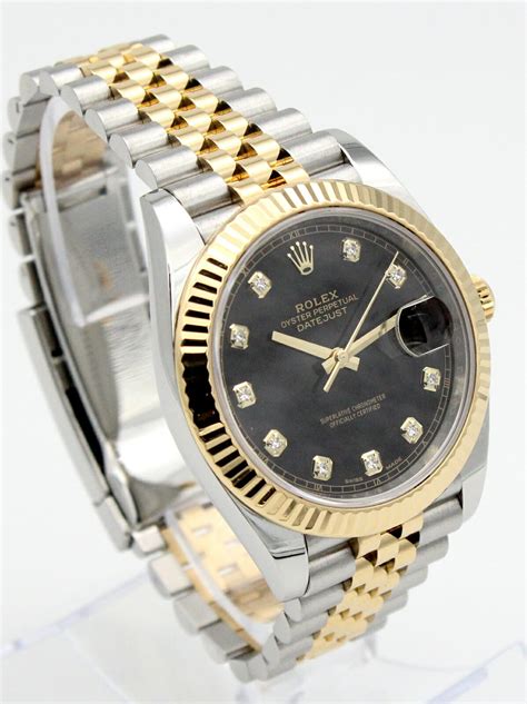 rolex datejust 41 two tone diamond dial|rolex datejust diamond price.